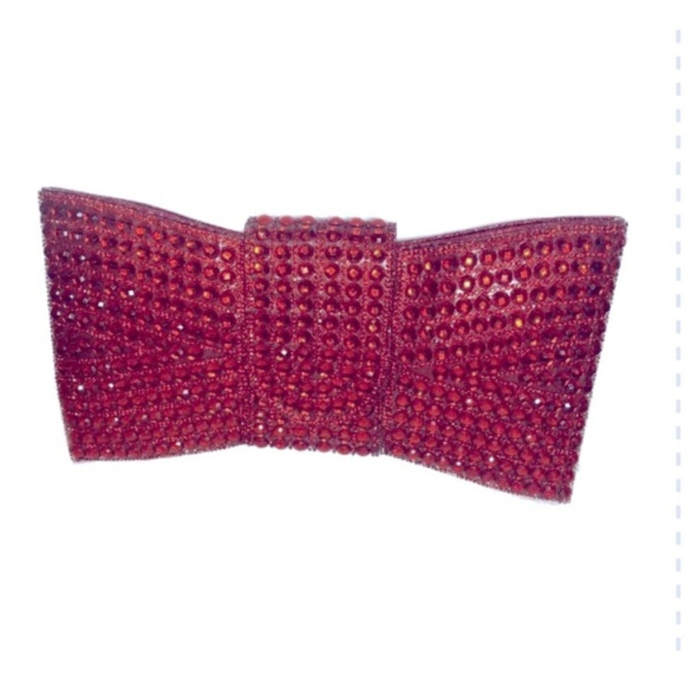 Pave Stone Bow tie Clutch bag